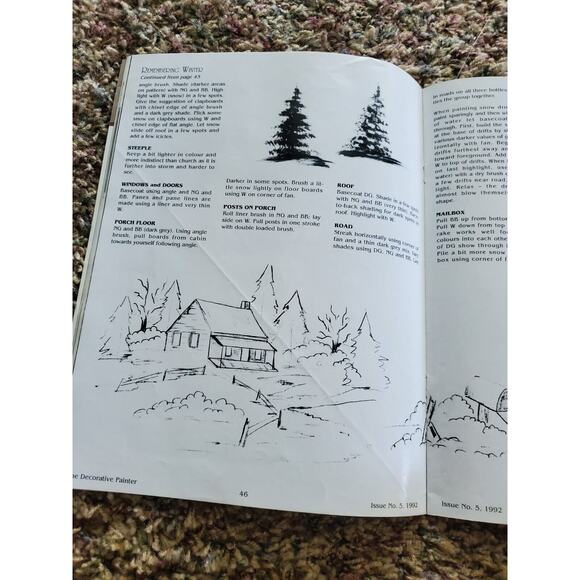 Decorative Painter 1992 Magazine & Paint Along With Jerry Yarnell Painting Book - Picture 7 of 7